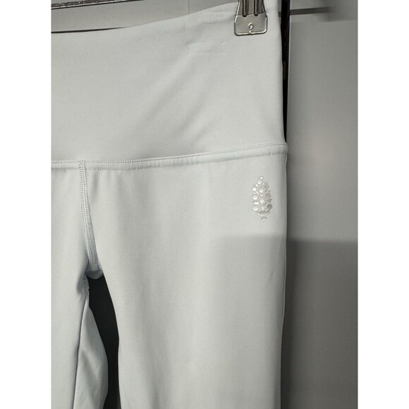 Free People Movement Leggings XS Blue Revelation Cutout Yoga Athletic High Waist - Picture 4 of 9